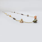 Muticolored Natural Pearls Long Necklace