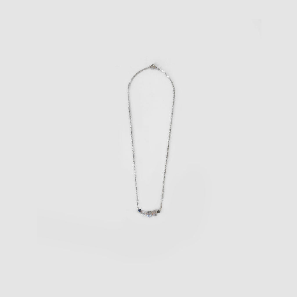Grey Quartz Short Necklace