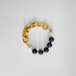 Lapis Lazuli and Pearl Bracelet