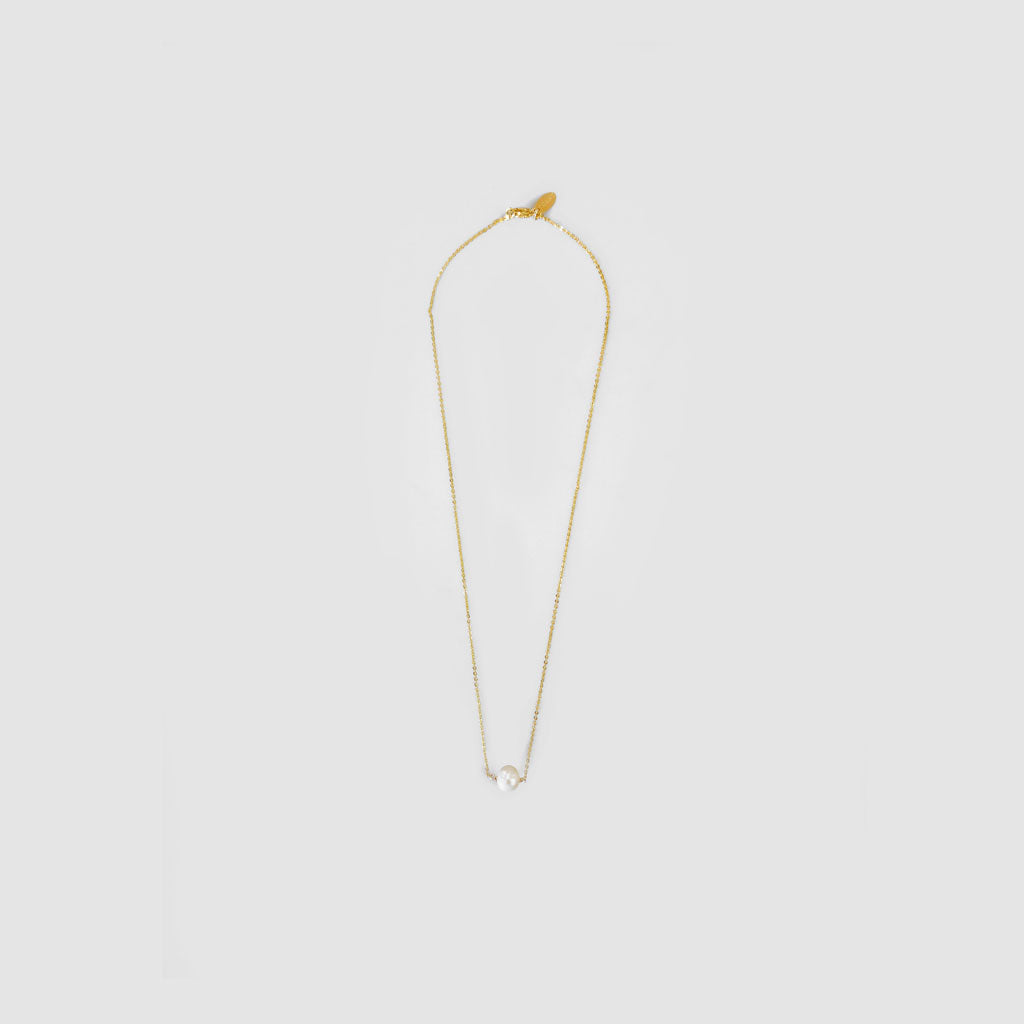 Single Pearl Short Necklace