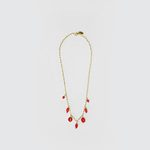 Red Corals Short Necklace