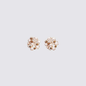 Pearls and Crystals Woven Earrings