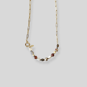 Agathe, Nacar and Pearls Short Necklace
