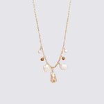 Pearls Short Necklace with Virgin Pendant