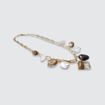 Quartz, Nacar and Pearls Short Necklace