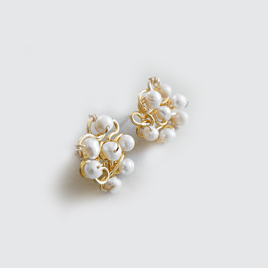 Pearls Woven Earrings