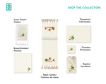 Geometric White Bird Collection, Handpainted Cotton Placemats
