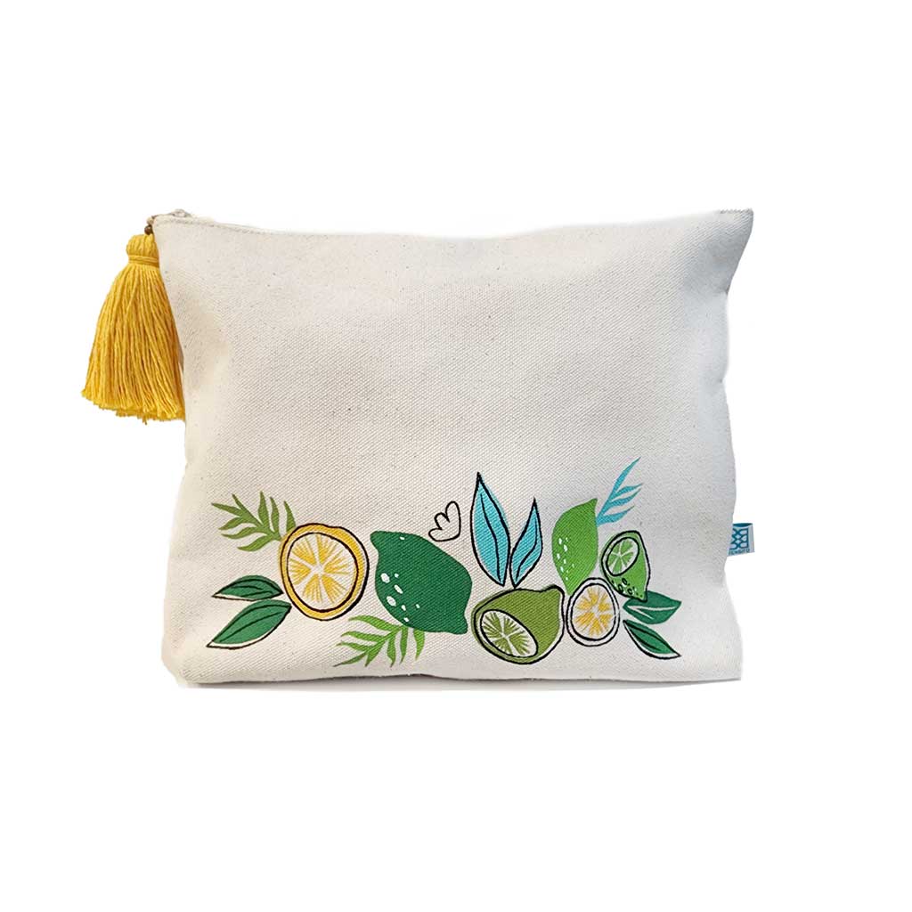 Lemon Collection, Handpainted Travel Bag