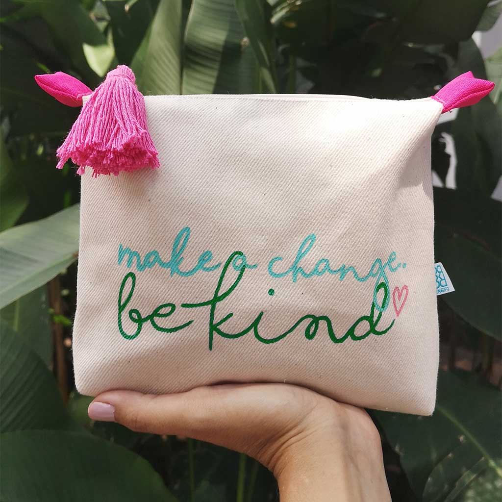 Be Kind Collection, Handpainted Makeup Bag