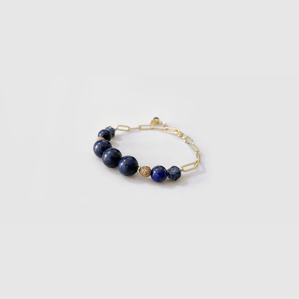 Lapis Lazuli Chained Bracelet