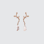Long Pearl Woven Earrings