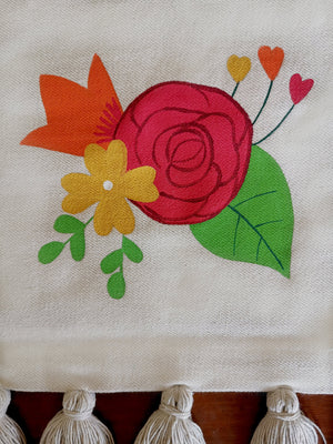 Corsage Collection, Handpainted Table Runner