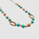 Turquoise and Agatha Medium Necklace