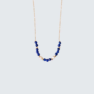 Lapis Lazuli and Pearls Short Necklace