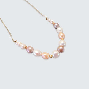 Pink Pearls Short Necklace