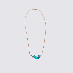 Turquoise and Lapis Lazuli Short Necklace