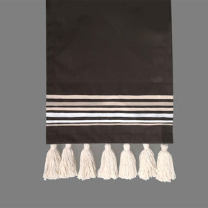 Lines Collection, Brown Handpainted Table Runner